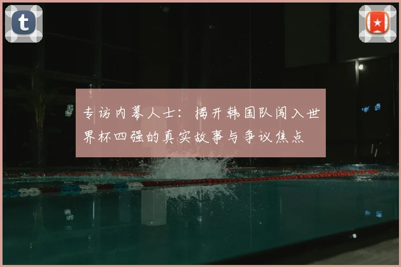 专访内幕人士：揭开韩国队闯入世界杯四强的真实故事与争议焦点